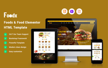 Foodx - Yemek Web Sitesi Şablonu