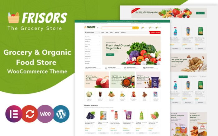 Frisors - Bakkal ve Organik Gıda Mağazası Elementor WooCommerce Teması