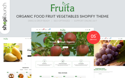 Fruita - Organic Food Fruit Vegetables Shopify Teması