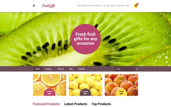 FruitGift VirtueMart Şablonu