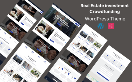 Gayrimenkul Yatırımı Kitlesel Fonlama Elementor WordPress Teması