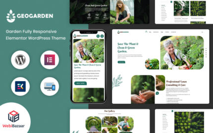 GeoGarden - Bahçe ve Peyzaj WordPress Elementor Teması