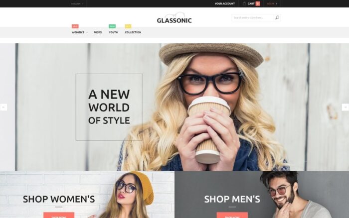 Glassonic Magento Teması