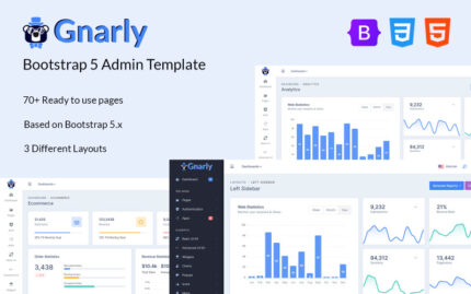 Gnarly - Bootstrap 5 Yönetici Panosu Şablonu