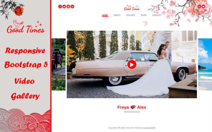 Good Times - Video Galerisi HTML Bootstrap 5 Web Sitesi Şablonu