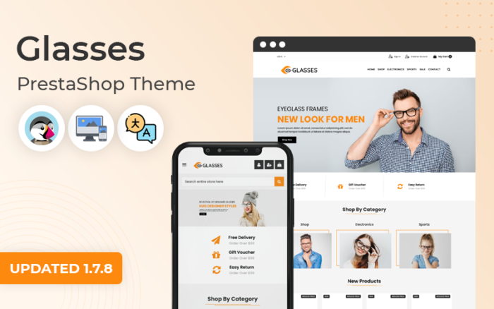 Gözlükler - Çok Amaçlı Duyarlı Prestashop Teması