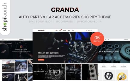 Granda - Otomobil Parçaları ve Araba Aksesuarları Shopify Teması