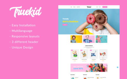 Gts Truekid - Duyarlı Shopify Teması