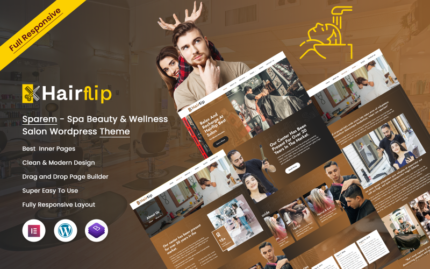 Hairflip - Kuaför WordPress Teması