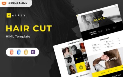 Hairly - Saç Bakımı ve Kuaför Salonu HTML Şablonu