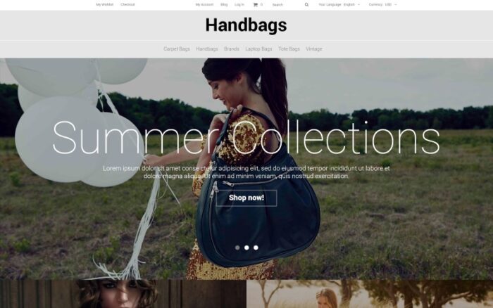 Handbag Responsive Magento Teması