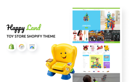 Happy Land - Oyuncak Mağazası Shopify Teması