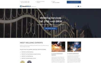 HardWeld - Duyarlı Kaynak Hizmeti WordPress Teması