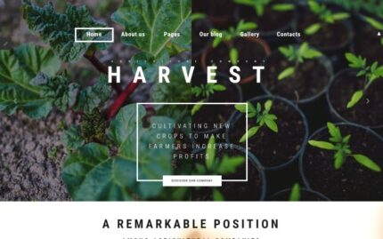 Harvest - Tarım şirketi Joomla Şablonu