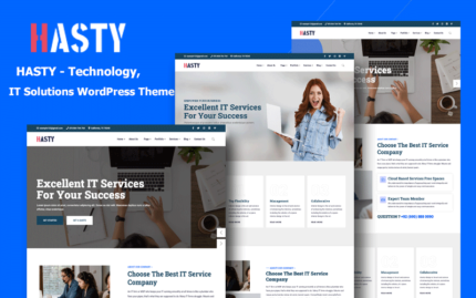 Hasty - BT Çözümleri, Teknoloji ve Çok Amaçlı WordPress Teması