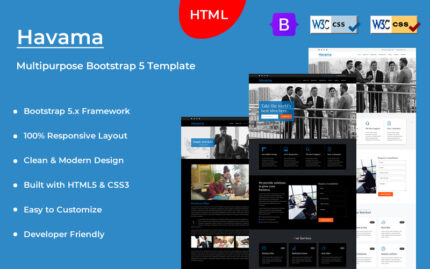 Havama - Çok Amaçlı Bootstrap 5 HTML İş Şablonu