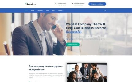 Headox - Consulting Services Multipurpose WordPress Elementor Teması