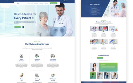 Healthcarex - Klinik Hizmetleri HTML5 Şablonu