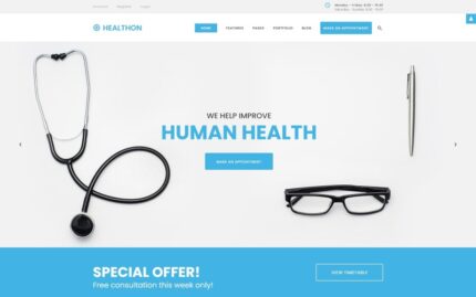 Healthon - Hospital Clean Joomla Şablonu