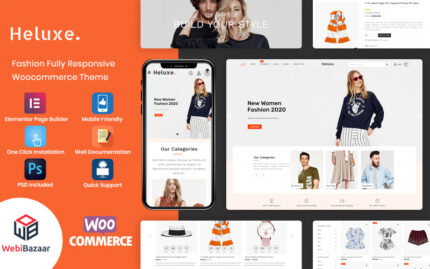 Heluxe - Moda Mağazası Tasarımı WooCommerce Teması