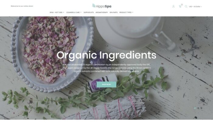 HippoSpa - SPA Mağazası Magento Teması