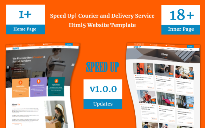 Hızlandır | Kurye ve Teslimat Hizmeti Html5 Web Sitesi Şablonu