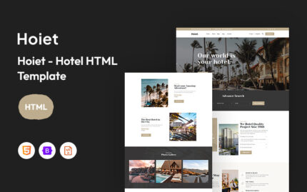 Hoiet - Otel Web Sitesi Şablonu