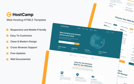 HostCamp - Web Barındırma HTML5 Şablonu