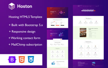 HostOn - Modern ve Profesyonel HTML5 Barındırma Şablonu