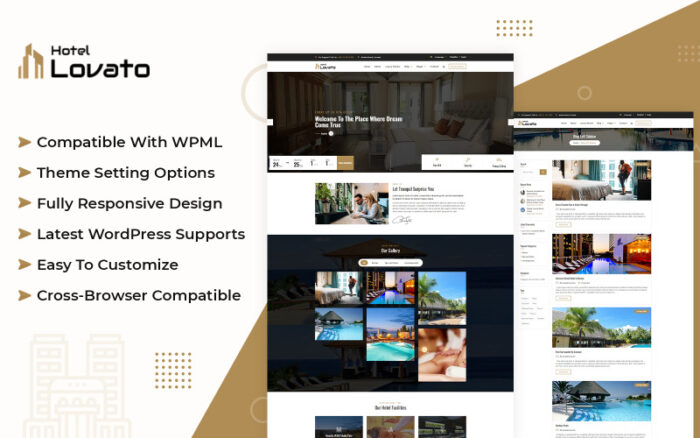 Hotel Lovato - Otel Resort Rezervasyon WordPress Teması