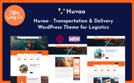 Huvao - Lojistik için Taşıma ve Teslimat WordPress Teması