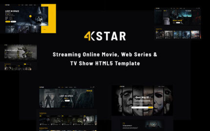 4K Star - Eğlence HTML5 Şablonu