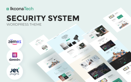 Ikcon Tech - Güvenlik Sistemi WordPress Teması