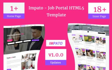 Impato- Job Portal Html5 Teamplate Web Sitesi Şablonu