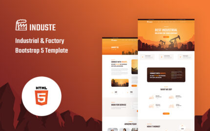 Induste - Industrial And Factory Bootstrap 5 Web Sitesi Şablonu