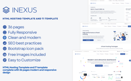 Inexus - Barındırma Web Sitesi Şablonu ve WHMCS Şablonu