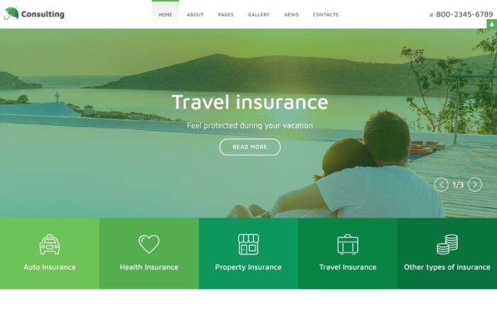 InsuranceCo - Danışmanlık ve Finans Joomla Şablonu