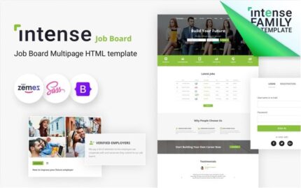 Intense - İş Panosu HTML5 Web Sitesi Şablonu