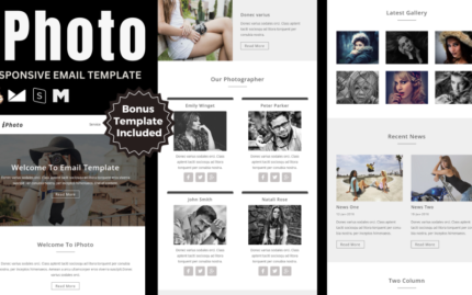 iPhoto - Duyarlı E-posta Şablonu Haber Bülteni Şablonu