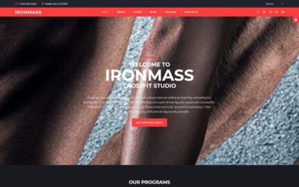 IronMass - Fitness Joomla Şablonu