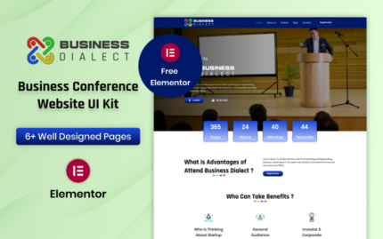 İş Lehçesi - İş Konferansı Web Sitesi Elementor Kiti