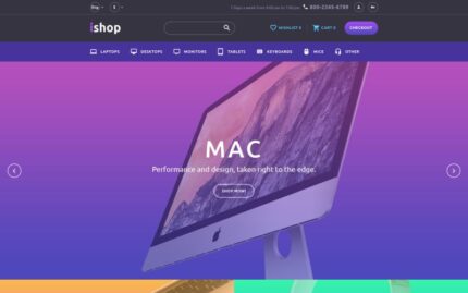 iShop - Bilgisayar Mağazası Duyarlı OpenCart Şablonu