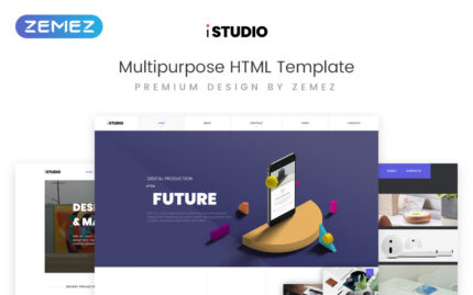 iStudio - Dijital Üretim Çok Amaçlı HTML Web Sitesi Şablonu