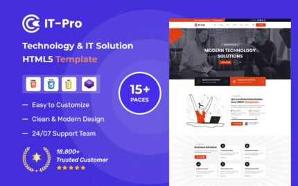 IT-PRO – Teknoloji ve BT Çözümleri HTML5 Şablonu