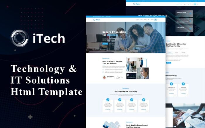 iTech - Teknoloji ve BT Çözümleri HTML5 Şablonu