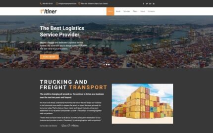 Itiner - Transportation Multipurpose Minimal WordPress Elementor Teması