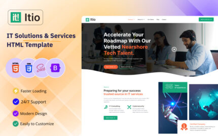 Itio - BT Çözümleri ve Hizmetleri HTML Şablonu