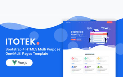 itotek | Bootstrap 4 Vue Js Çok Amaçlı Çok Sayfalı Şablon