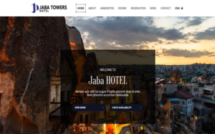 Jaba Hotel Oda & Kahvaltı-Çok Amaçlı Premium HTML5 Web Sitesi Şablonu