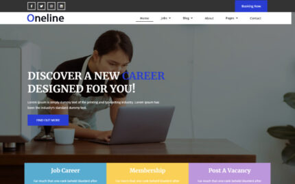 Job Portal Bootstrap Tema Web Sitesi Şablonu